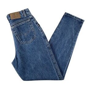 Vintage Levis Jeans Womens 26x29 Stone Wash High Rise Tapered White Label 90s